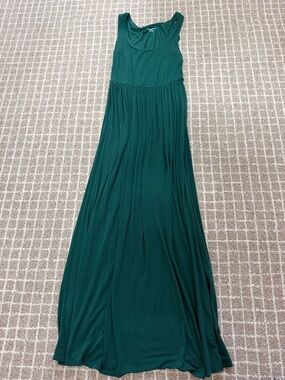 amazon green maxi dress Selma  Trinity Design Co stretch fabric Rush Dress | Tylan Halter